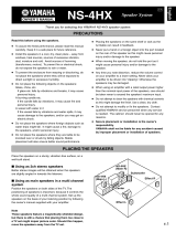 Yamaha NS-4HX Instrukcja obsługi
