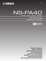 Yamaha NS-PA40 Black Instrukcja obsługi