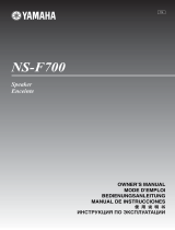 Yamaha NS-F700 Instrukcja obsługi