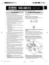 Yamaha NS-M515 Instrukcja obsługi