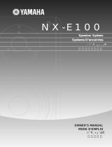 Yamaha NX-E100 Instrukcja obsługi