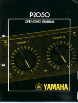 Yamaha P2050 Instrukcja obsługi