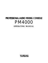 Yamaha PM4000 Instrukcja obsługi