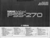 Yamaha PortaSound PSS-270 Instrukcja obsługi