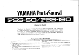 Yamaha PortaSound PSS-190 Instrukcja obsługi