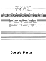 Yamaha PSR 200 Instrukcja obsługi