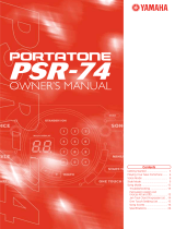 Yamaha PortaTone PSR - 74 Instrukcja obsługi