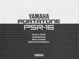 Yamaha Portatone PSR-16 Instrukcja obsługi