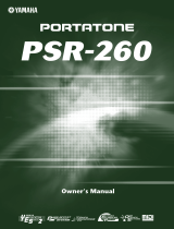 Yamaha PortaTone PSR-260 Instrukcja obsługi