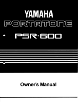 Yamaha Portatone PSR-600 Instrukcja obsługi