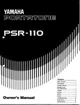 Yamaha PSR-110 Instrukcja obsługi
