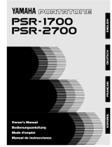Yamaha PortaTone PSR-2700 Instrukcja obsługi