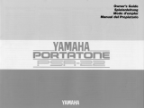 Yamaha PSR-22 Instrukcja obsługi