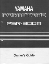 Yamaha PSR-300m Instrukcja obsługi