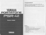 Yamaha PSR-41 Instrukcja obsługi