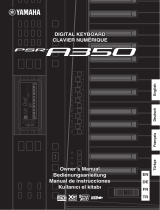 Yamaha PSR-A350 Instrukcja obsługi