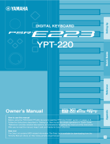 Yamaha YPT210 - Portable Keyboard w/ 61 Full-Size Keys Instrukcja obsługi