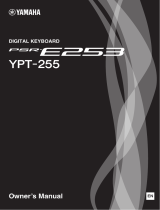 Yamaha Digital Keyboard PSR-E253 YPT-255 Instrukcja obsługi