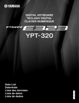 Yamaha PSR-E323 Karta katalogowa