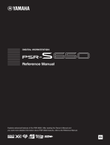 Yamaha PSR-S650 Instrukcja obsługi