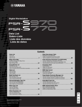 Yamaha PSR-S770 Karta katalogowa