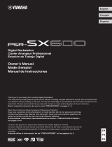 Yamaha PSR-SX600 Instrukcja obsługi