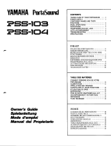 Yamaha PSS-103 Instrukcja obsługi