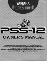 Yamaha PSS-12 Instrukcja obsługi