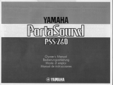 Yamaha PSS-260 Instrukcja obsługi