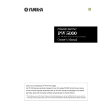 Yamaha PW5000 Instrukcja obsługi
