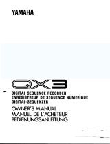 Yamaha QX3 Instrukcja obsługi