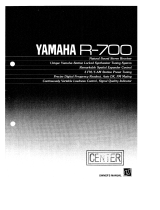 Yamaha R-700 Instrukcja obsługi