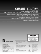 Yamaha R-85 Instrukcja obsługi