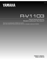 Yamaha R-V1103 Instrukcja obsługi
