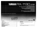 Yamaha RX-1130 Instrukcja obsługi