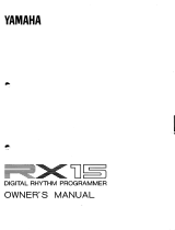 Yamaha RX-15 Instrukcja obsługi