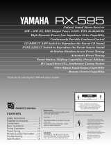 Yamaha RX-595 Instrukcja obsługi