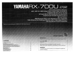 Yamaha RX-700U Instrukcja obsługi