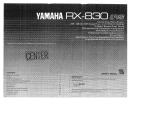Yamaha RX-830 Instrukcja obsługi