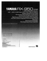 Yamaha RX-950 Instrukcja obsługi