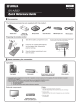 Yamaha RX-A800 instrukcja obsługi