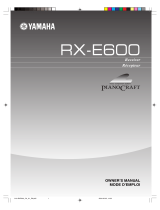 Yamaha RX-E600 Instrukcja obsługi