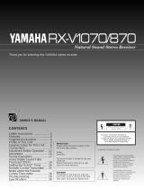 Yamaha RX-V1870 Instrukcja obsługi