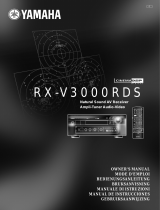 Yamaha RX-V3000RDS Instrukcja obsługi