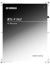 Yamaha RX-V363 - AV Receiver Instrukcja obsługi