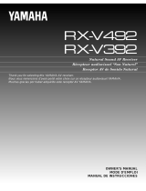 Yamaha RX-V392RDS Instrukcja obsługi