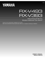 Yamaha RX-V493RDS Instrukcja obsługi