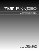Yamaha RX-V590 - AV Receiver - Dark Instrukcja obsługi