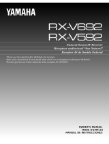Yamaha RX-V592 Instrukcja obsługi