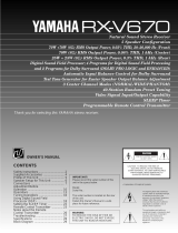 Yamaha RX-V670 Instrukcja obsługi